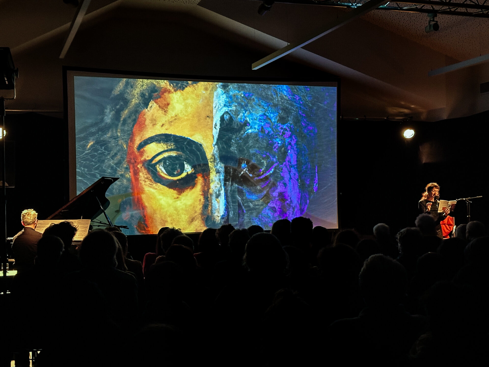 Adam et les nymphes, un spectacle de Nancy Huston, photographies de Francis Jolly