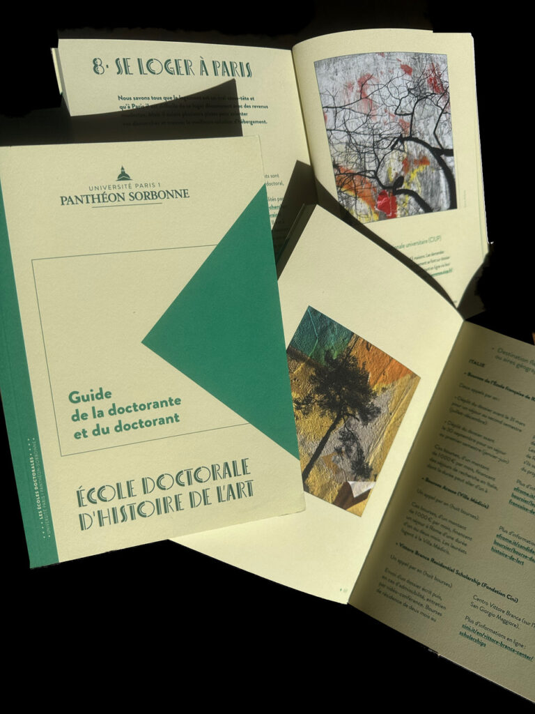 Guide de la doctorante et du doctorant, École doctorale d’Histoire de l’art, Université Paris 1 Panthéon-Sorbonne, 2024